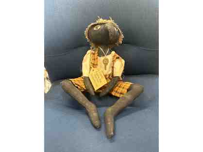 Mr. Crowley Primitive/Folk Crow Doll Made Locally! Decoration Only