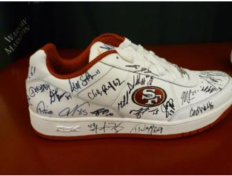 Shoes Signed by the 2009 SF 49ers team
