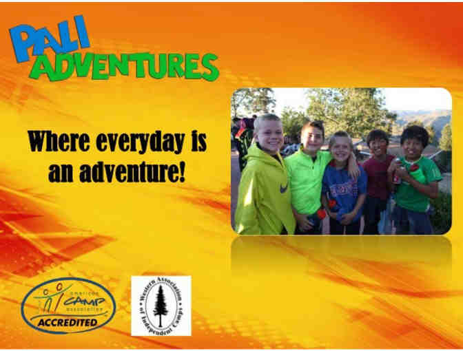 $1,000 - $2,000 Certificate off PALI ADVENTURES Summer Camp Tuition