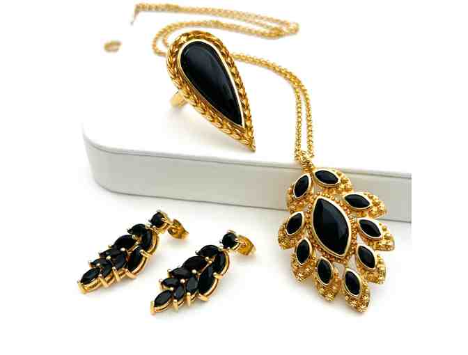 HESPERA Elegant Fine Jewelry set includes a Necklace, Earrings, and Ring (a $500 Value)