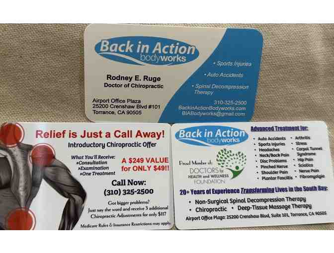 Back in Action Body Works Discount Coupon for a Consultation, Examination & Treatment