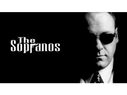 James Gandolfini Autographed Hat and The Sopranos Series DVD Set