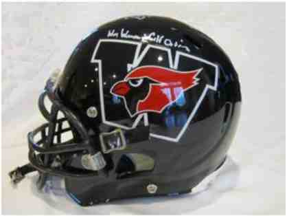 Bill Belichick '75 Autographed Wesleyan Football Helmet