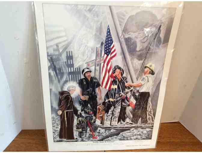 9/11 Memorial Print - Signed by Artist - Photo 1