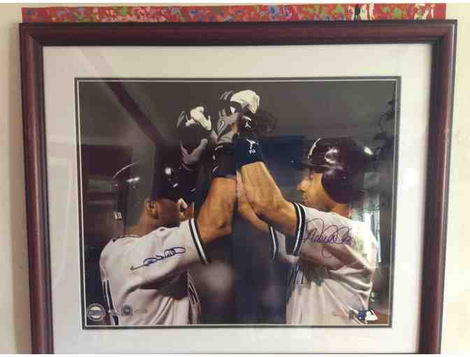 AUTOGRAPHED BY Derek Jeter and Gary Sheffield  Photo