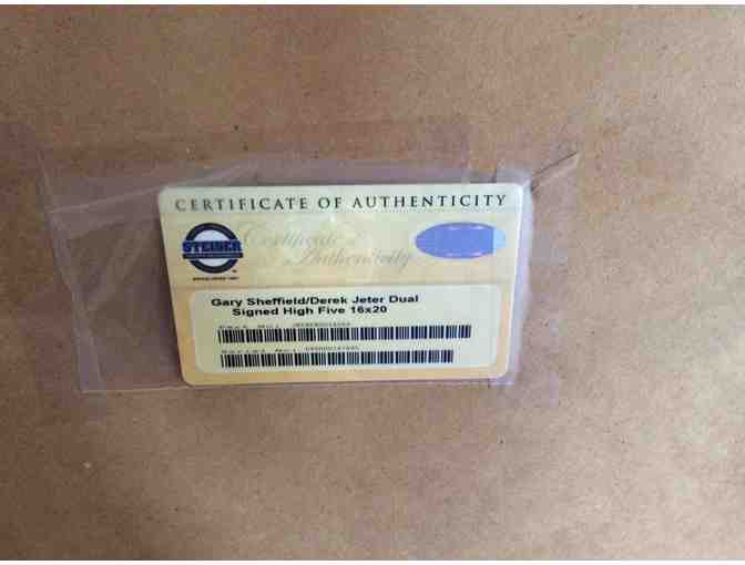 AUTOGRAPHED BY Derek Jeter and Gary Sheffield  Photo