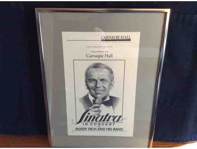 AUTOGRAPHED: Frank Sinatra Autographed Concert Cover