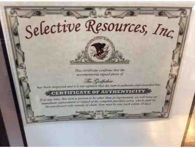 Godfather Signed Photo by Marlon Brando and Al Pacino