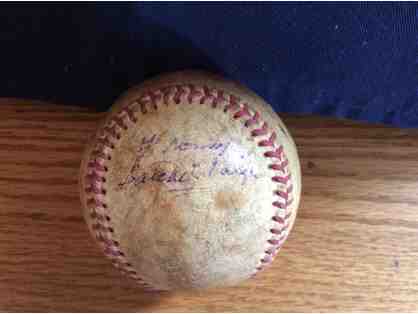 Satchel Paige Vintage Signed Baseball - RARE
