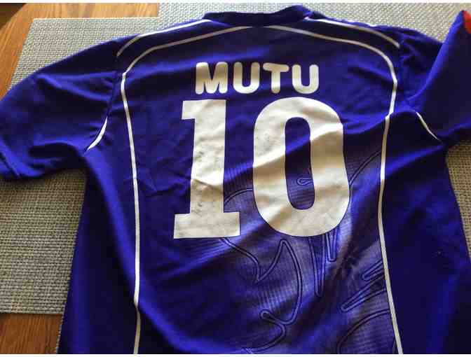 Autographed Mutu Soccer Jersey