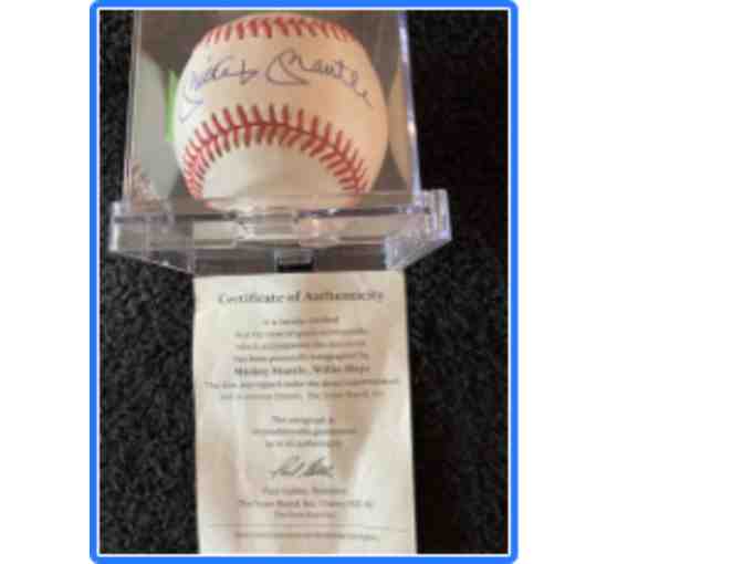 Mickey Mantle and Willie Mays Autographed Baseball