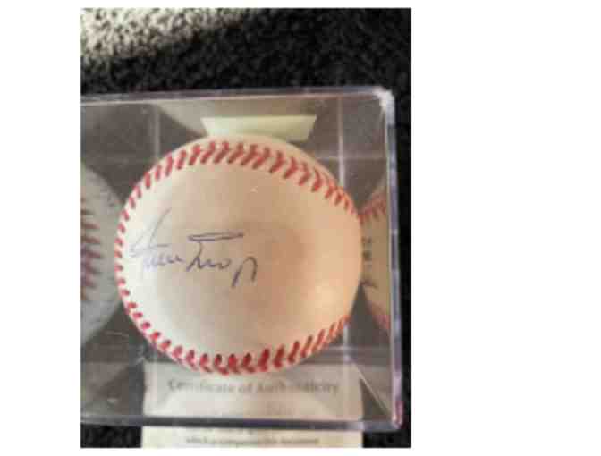 Mickey Mantle and Willie Mays Autographed Baseball