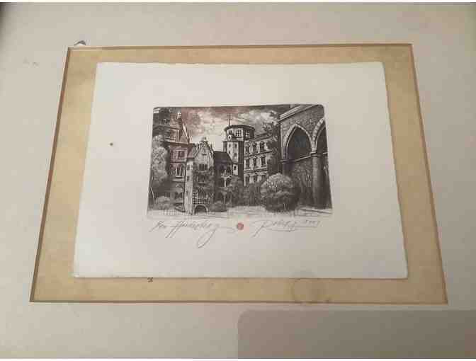 TWO Old Etchings - Photo 2