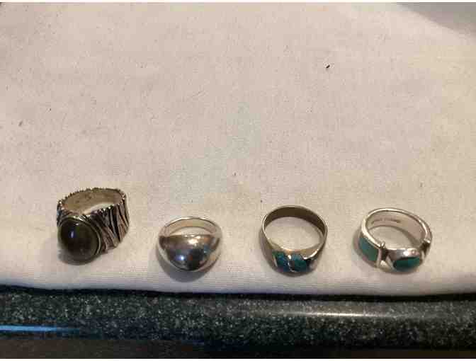 Four Silver Rings - Photo 1