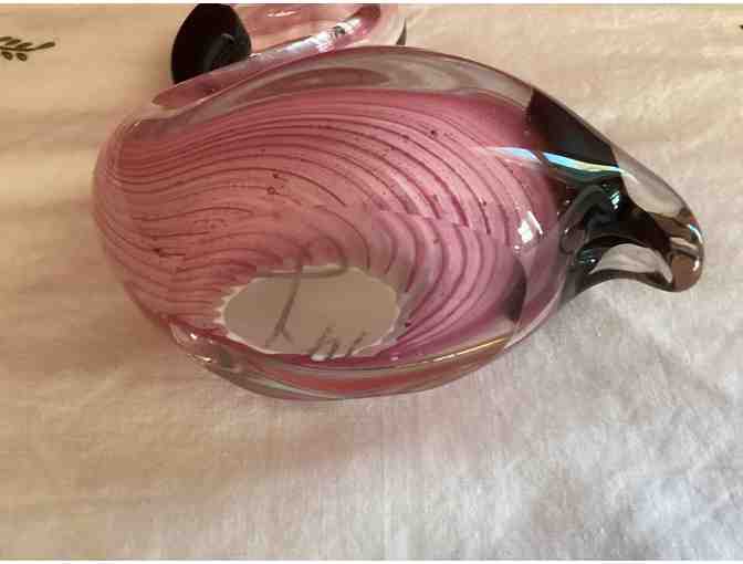 BEAUTIFUL Glass Sculpture of Flamingo - ESTATE SALE ITEM - Photo 2