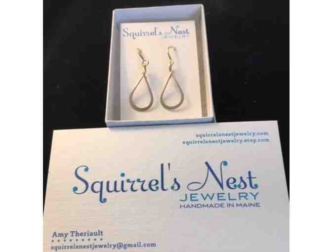 14k gold filled teardrop earrings by Squirrel's Nest Jewelry