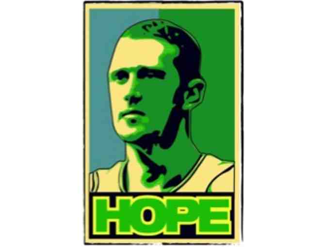 Brian Scalabrine 'The White Mamba' signed basketball and posters