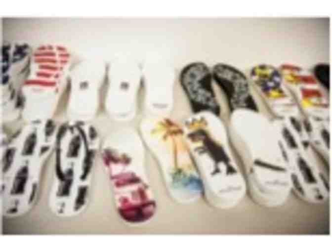 1 Dozen Custom Designed Men's & Women's Sandals from Tidal New York