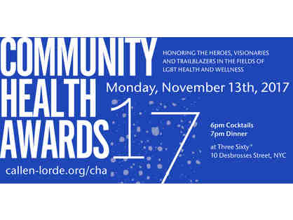 2 Tickets to Callen-Lorde Community Health Awards on November 13, 2017