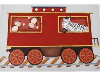 Original Animal Train Paintings