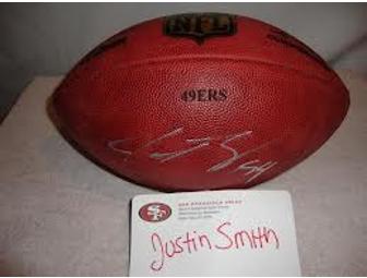 49ers Football - Signed by #94 Justin Smith! We still love you 49ers!