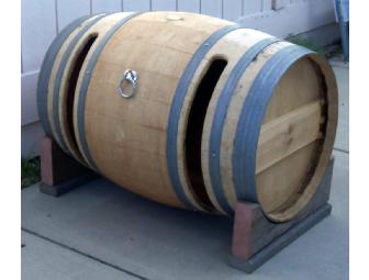 Wine Barrel Bike Rack