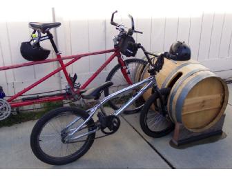 Wine Barrel Bike Rack
