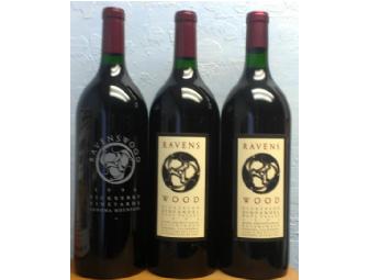 THREE Magnums of our Vineyard Designate Wine from Ravenswood Winery