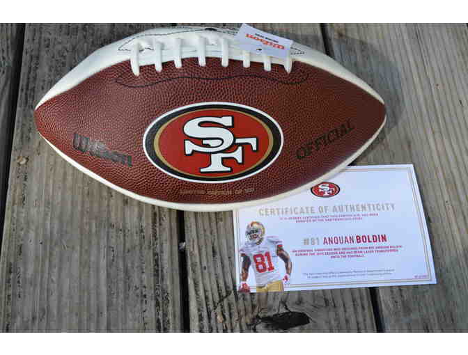 49ers Football - Signed by #81 Anquan Boldin! We still love you 49ers!