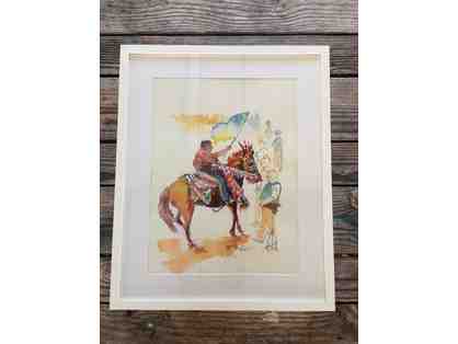 Original Watercolor Painting by Brett Dennen ~ "Standing Rock"