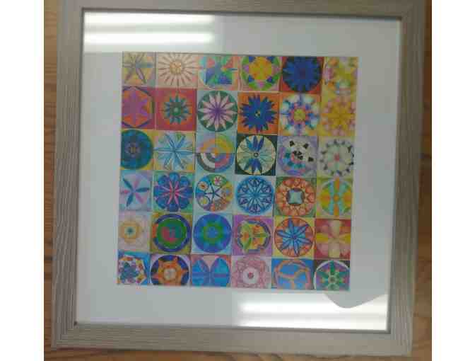 Eighth-Grade Class Project - Mandala with Gray Frame