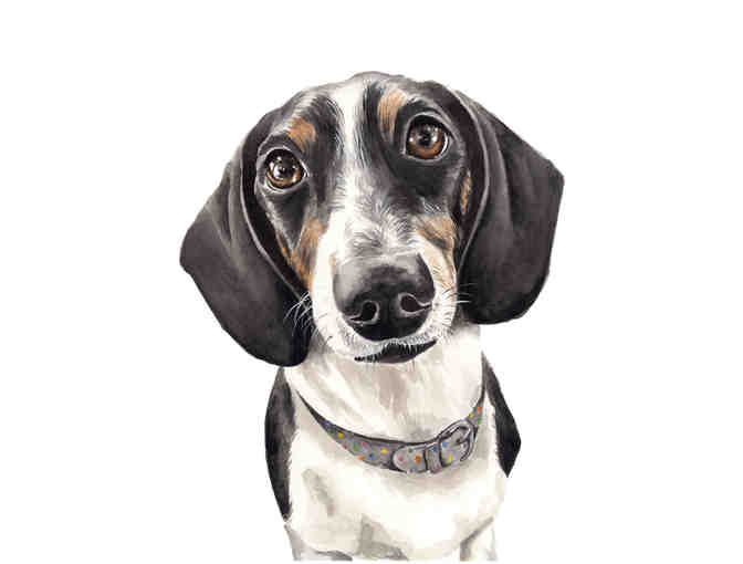 Custom Watercolor Pet Portrait by Watercolor Artist The Paper Betty - Photo 2