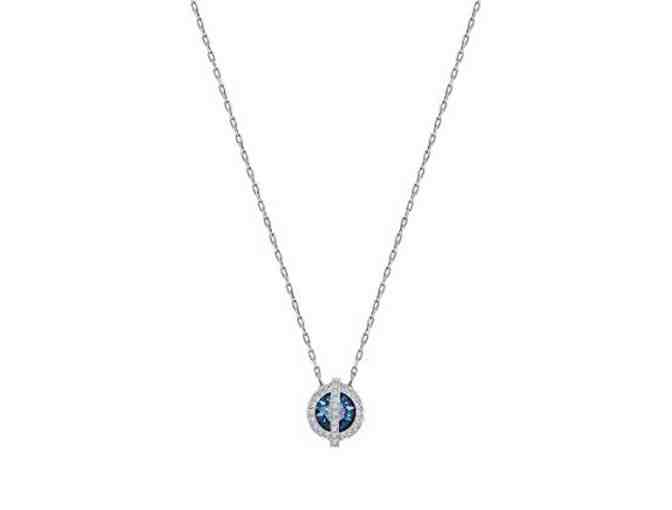 Swarovski Blue Crystal Favor Necklace
