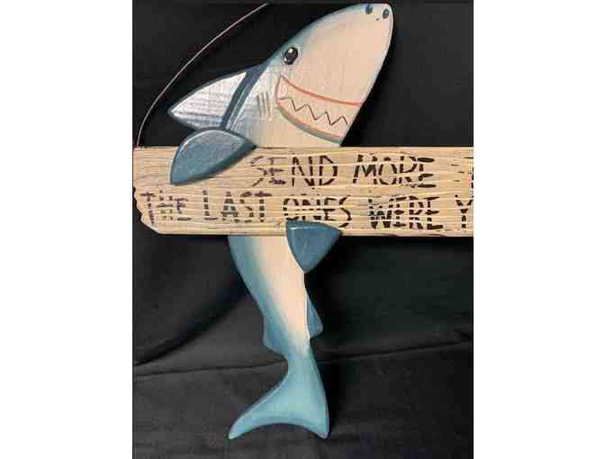 Wooden shark sign - Photo 2