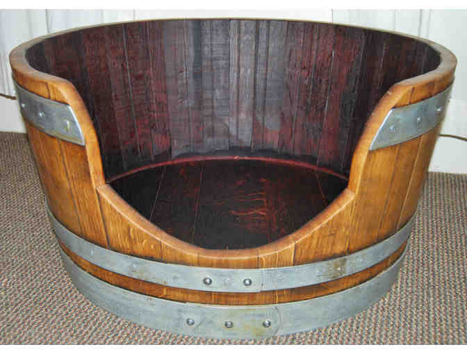 Handmade Wine Barrel Dog Bed (1 of 2)