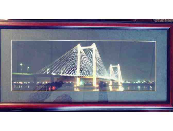 Bridge at Night framed photo - Photo 1