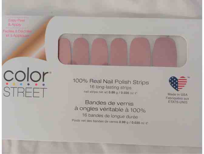 Nail color sheets with mini pouch