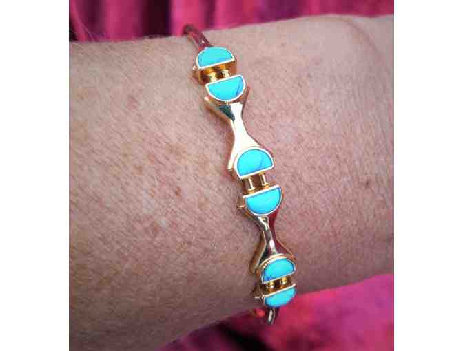 Turquoise Cuff with Adjustable Ring by Stella & Dot