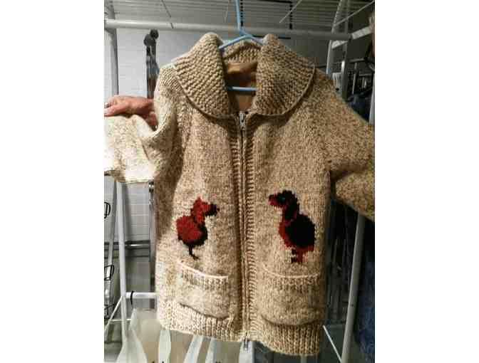 Ladies Sweater (Zippered) 100% Irish Wool (Handmade) Size 38/40