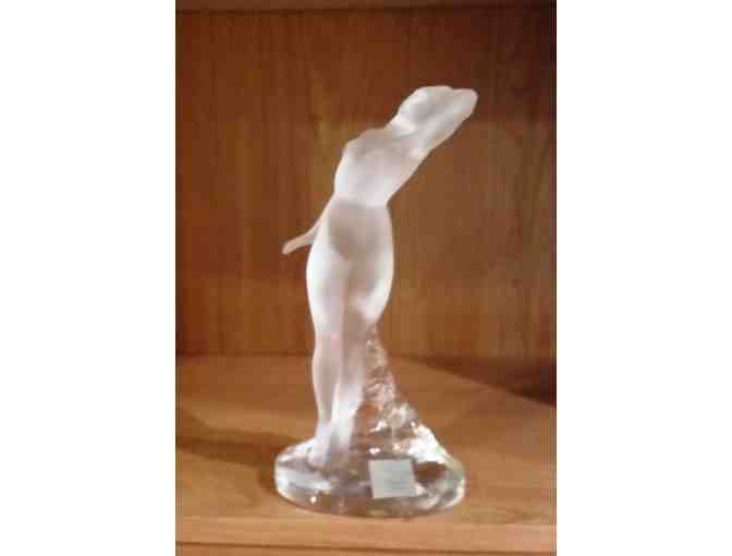 LaLique France Crystal Figurine (Danseuse Arm Up Dancer Nude Lady)
