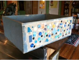 Vintage Planter Box with Mosaic