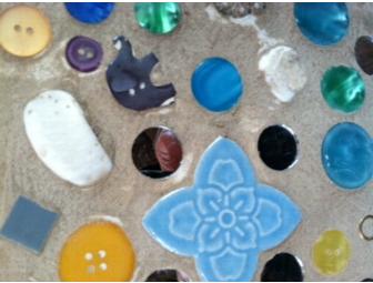 Vintage Planter Box with Mosaic