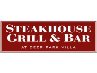 Steakhouse Grill & Bar at Deer Park Villa - $50 Gift Certificate