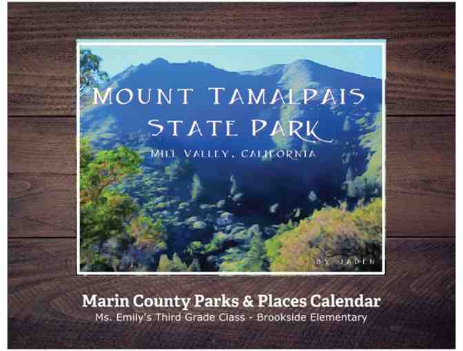 Korrell's 3rd Grade Marin County Parks Calendar