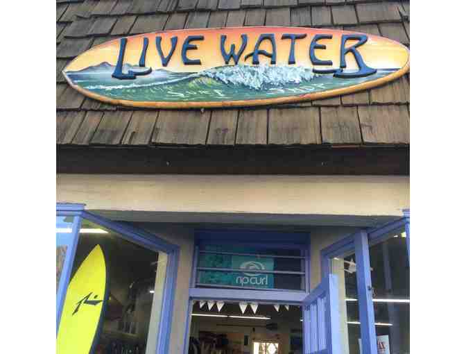 Live Water Surf Shop - $100 Gift Certificate