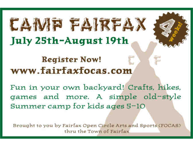 Camp Fairfax - 1 week of camp