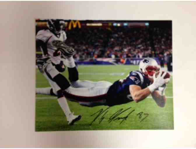 Patriots tickets and autographed Rob Gronkowski photo