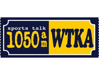 Behind the Scenes Visit for Two at WTKA Sports Talk Radio + tailgate passes
