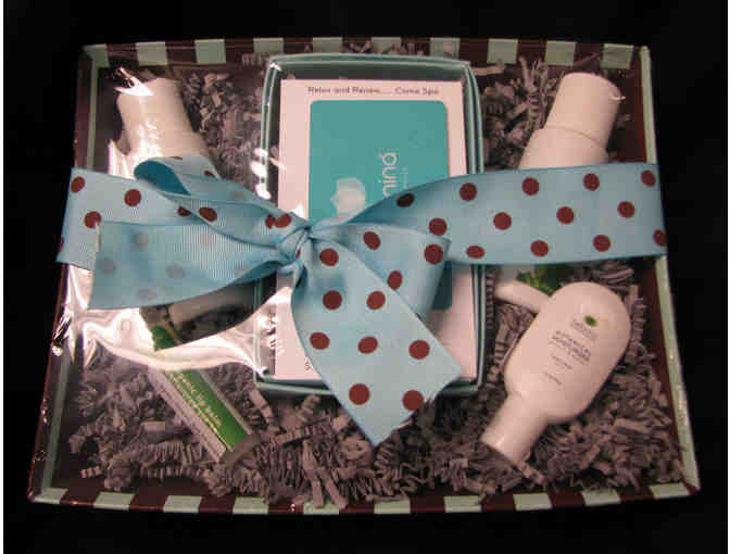 Gift Card & Basket from Bellanina Spa &$50 for Hair Services from Hillary at Encore Studio