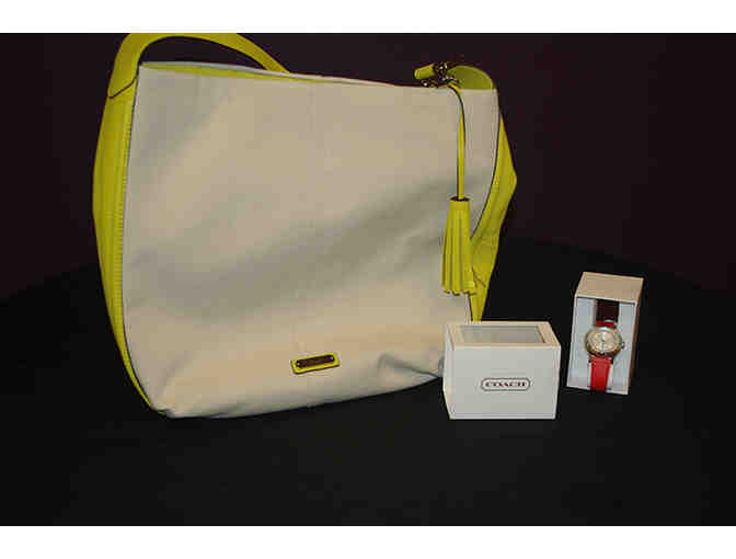 Canvas Bag and Women's Watch from Coach